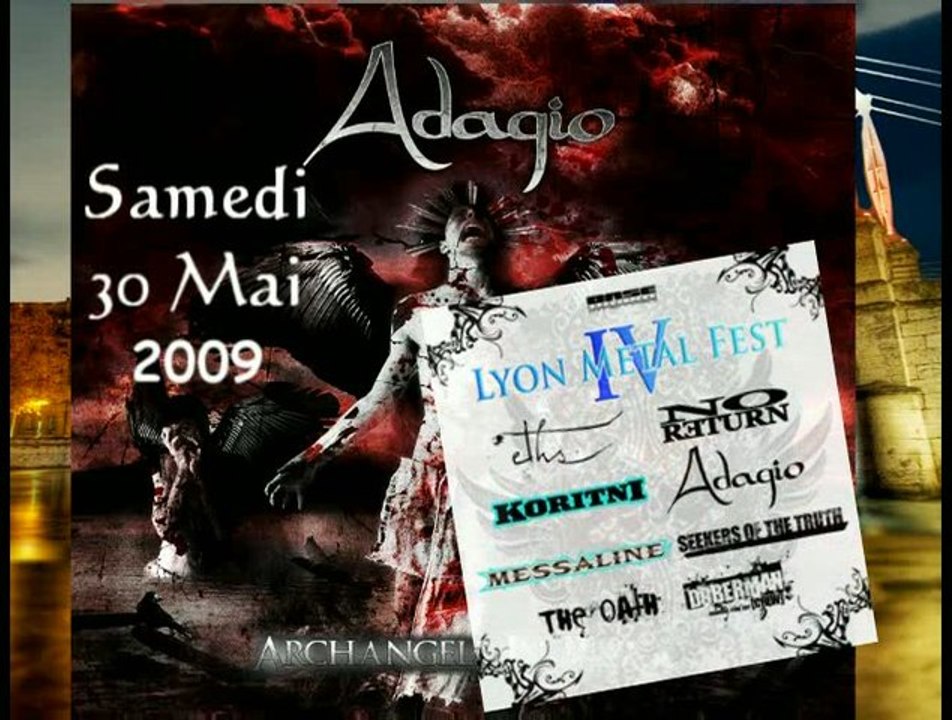 Adagio en concert au Lyon Metal Fest  le 30 Mai 2009