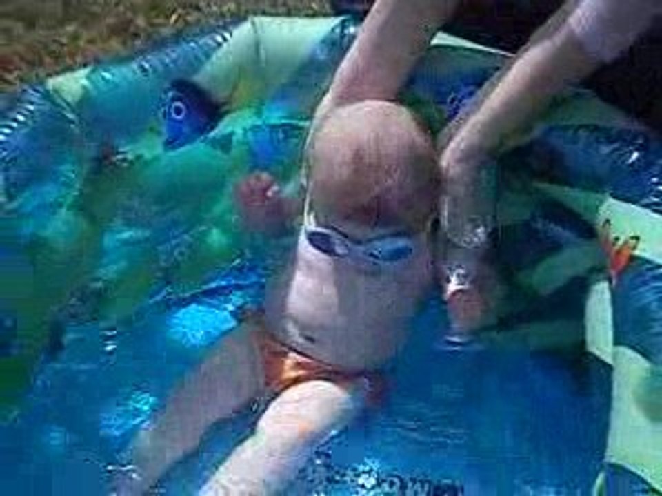 La star a la piscine
