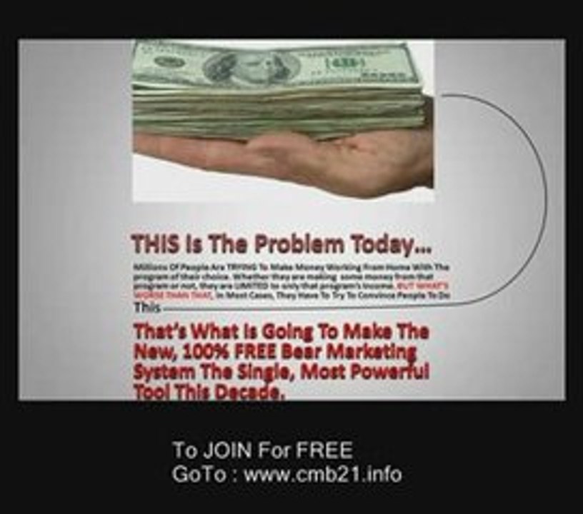 Work From Home The Free Bear Marketing System Promoting A...