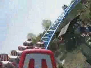 Blue fire on ride by Zig-Zou