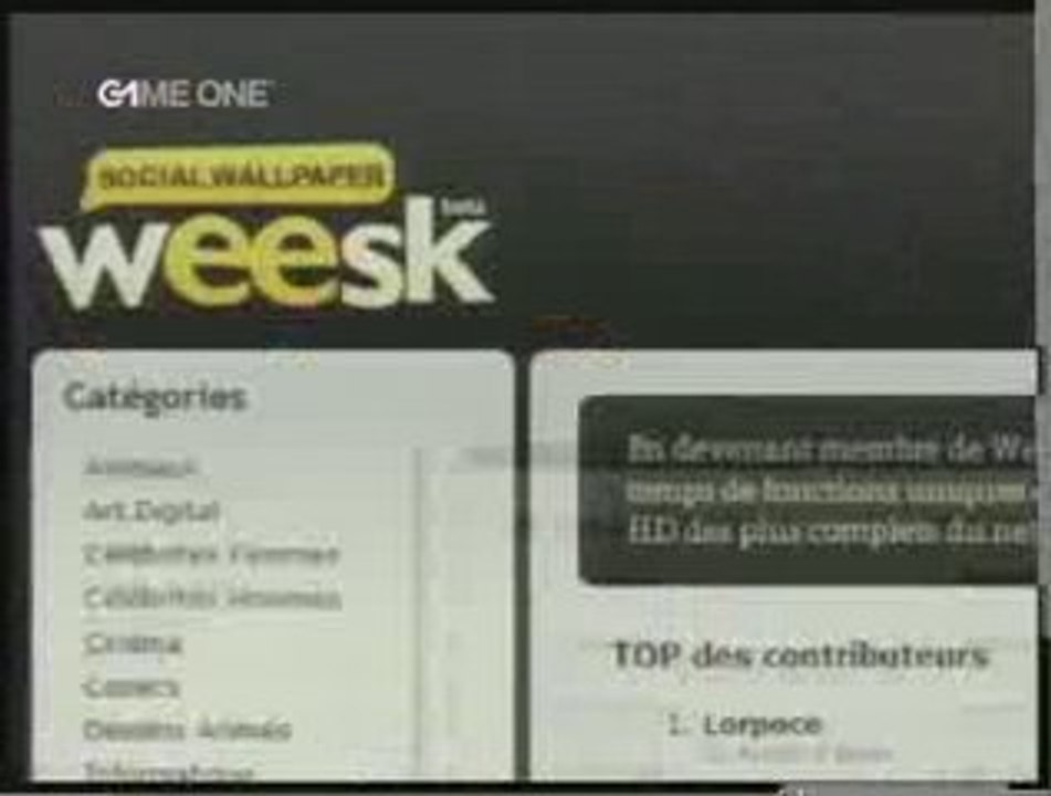 Weesk sur Gameone !!