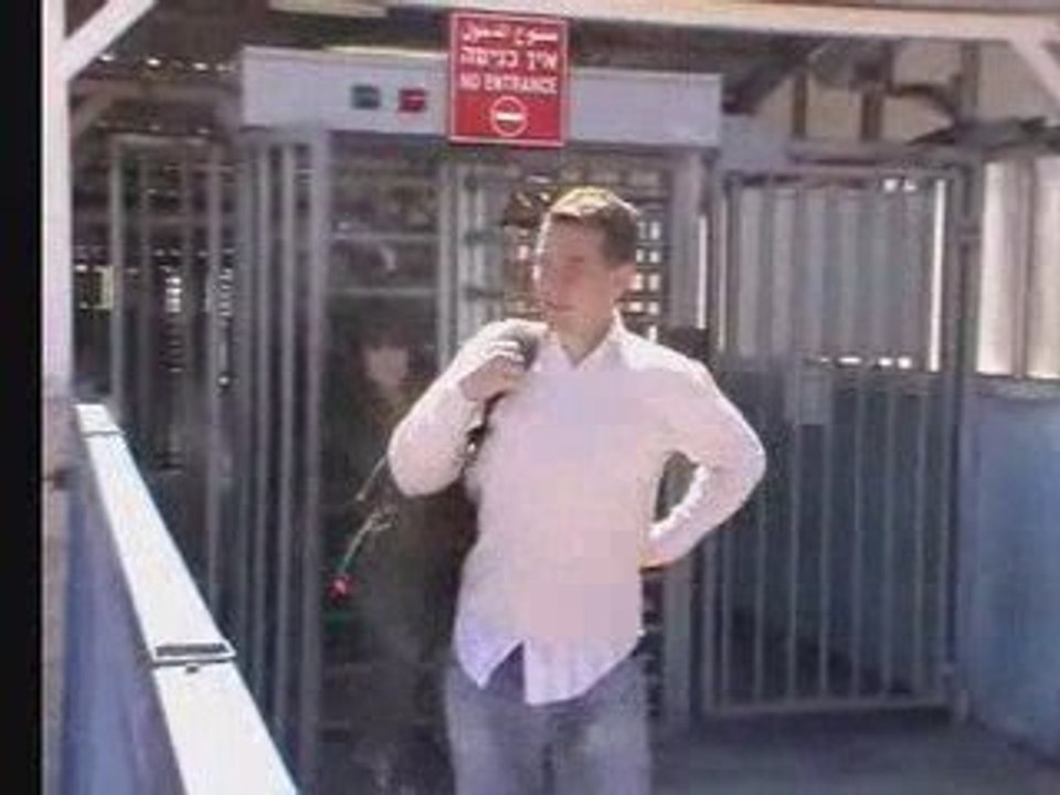 Olivier Besancenot ( NPA ) en Palestine