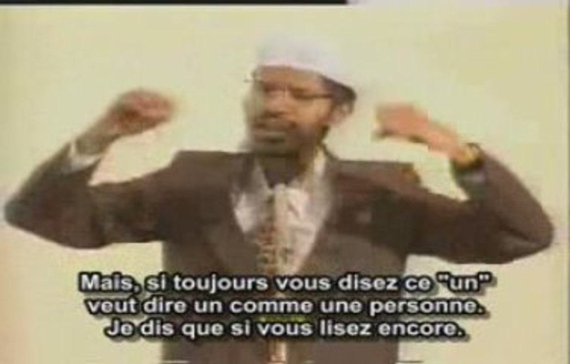 Zakir Naik: Jésus n'a jamais réclamé la divinité dans Bible