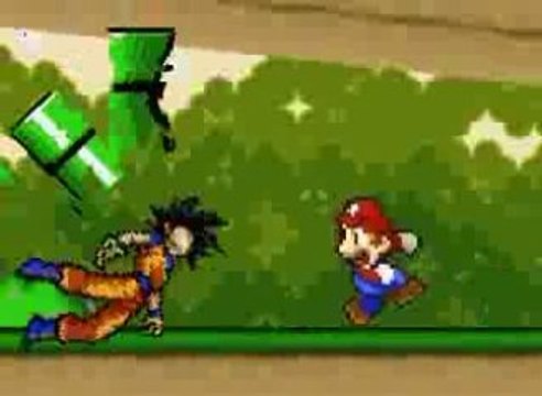 Parodie super mario: mario vs san goku!