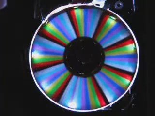 Hard drive turned into LED clock