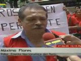 Peruanos protestan en Venezuela por asilo a Manuel Rosales