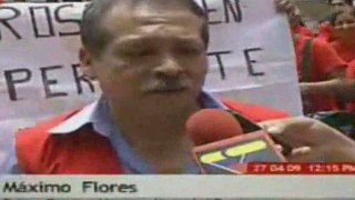 Peruanos protestan en Venezuela por asilo a Manuel Rosales