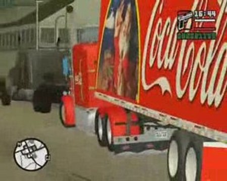 GTA san andreas coca cola christmas truck mod