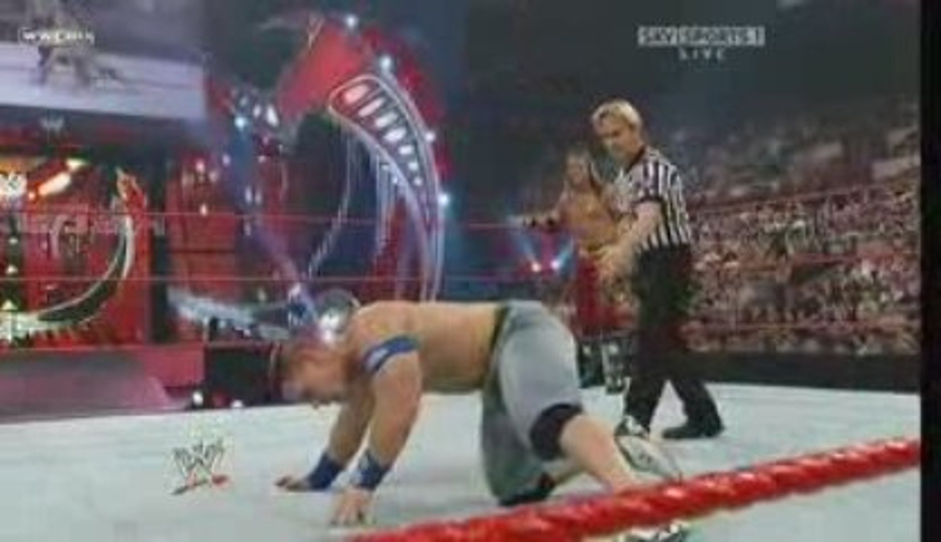 Backlash 2009 Edge Vs John Cena Part 1