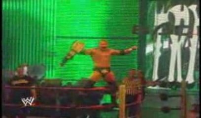 Batista & Shane & Triple h Vs The Legacy part 1