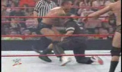 Batista & Shane & Triple h Vs The Legacy part 2