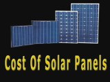 Cost of Solar Panels-What's The Cost Of Solar Panels?