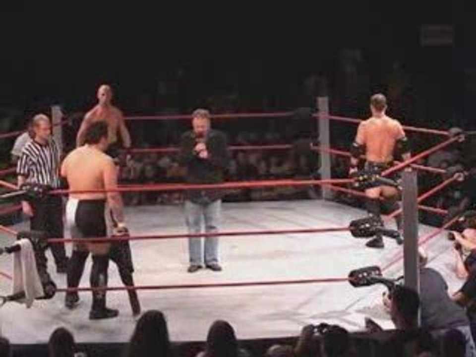 Samoa Joe vs Styles vs Daniels - TNA Hardcore War 06 1/2