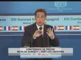 EVENEMENT,Conférence de presse conjointe de Nicolas Sarkozy et José Luis Zapatero