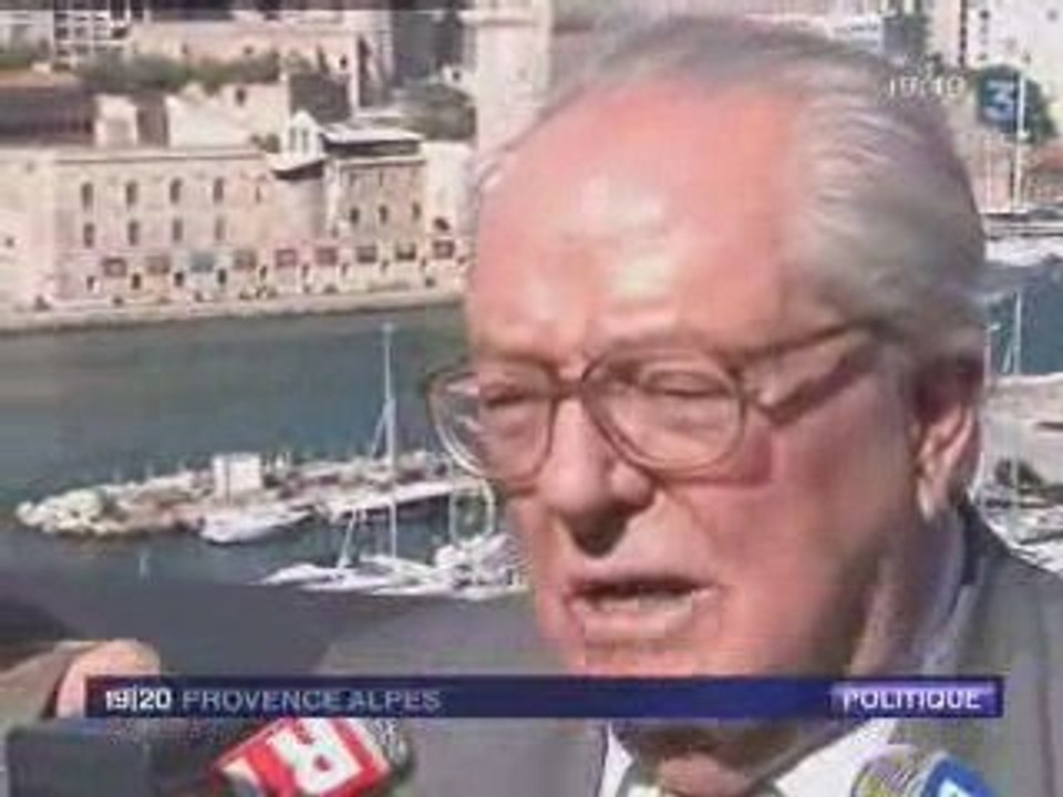 Jean-Marie Le Pen au JT de France 3 Marseille