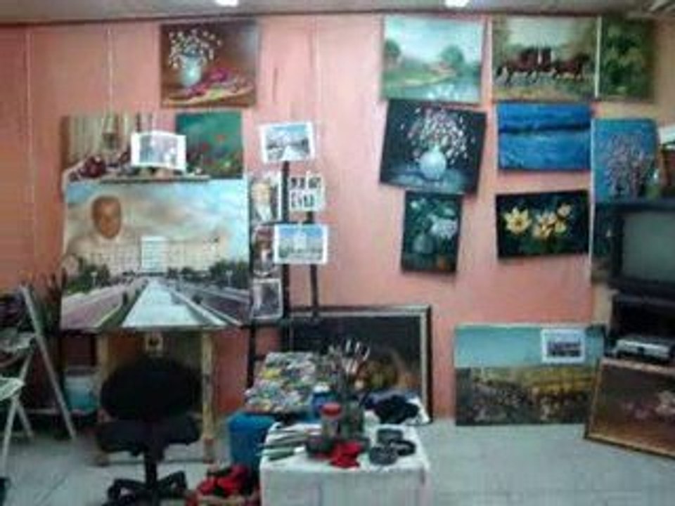 Ressam mehmet kanık atölyesinden