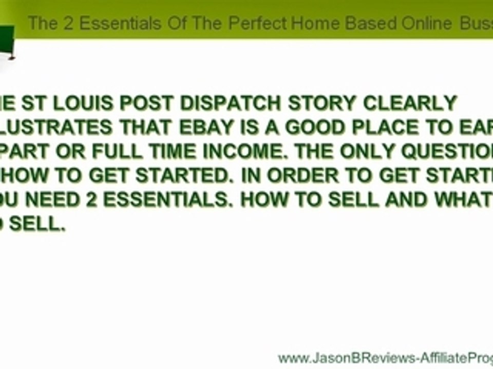 Home Based Bussiness - The Best Way to Make Your Fortune