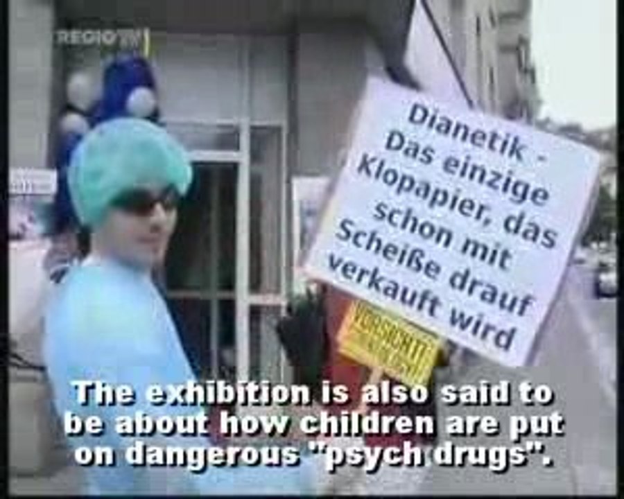 RegioTV report on Anonymous and CCHR (Stuttgart, Germany)
