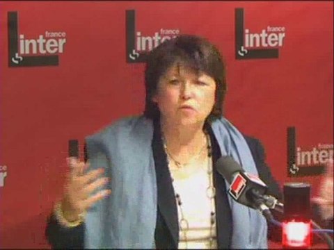 France Inter - Martine Aubry