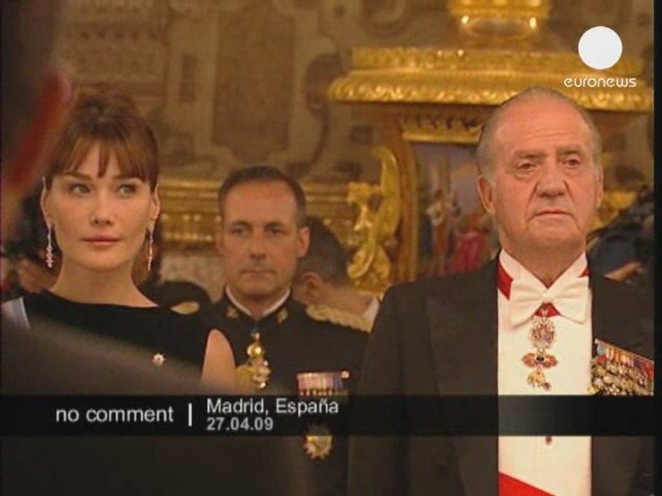 Dîner royal pour Carla  et Nicolas Sarkozy.