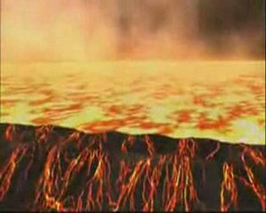 Simulation impact d'astéroide de 500 km sur la Terre ...