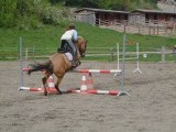 Cours d'obstacle le 26.04. Clarisse & Lydia.