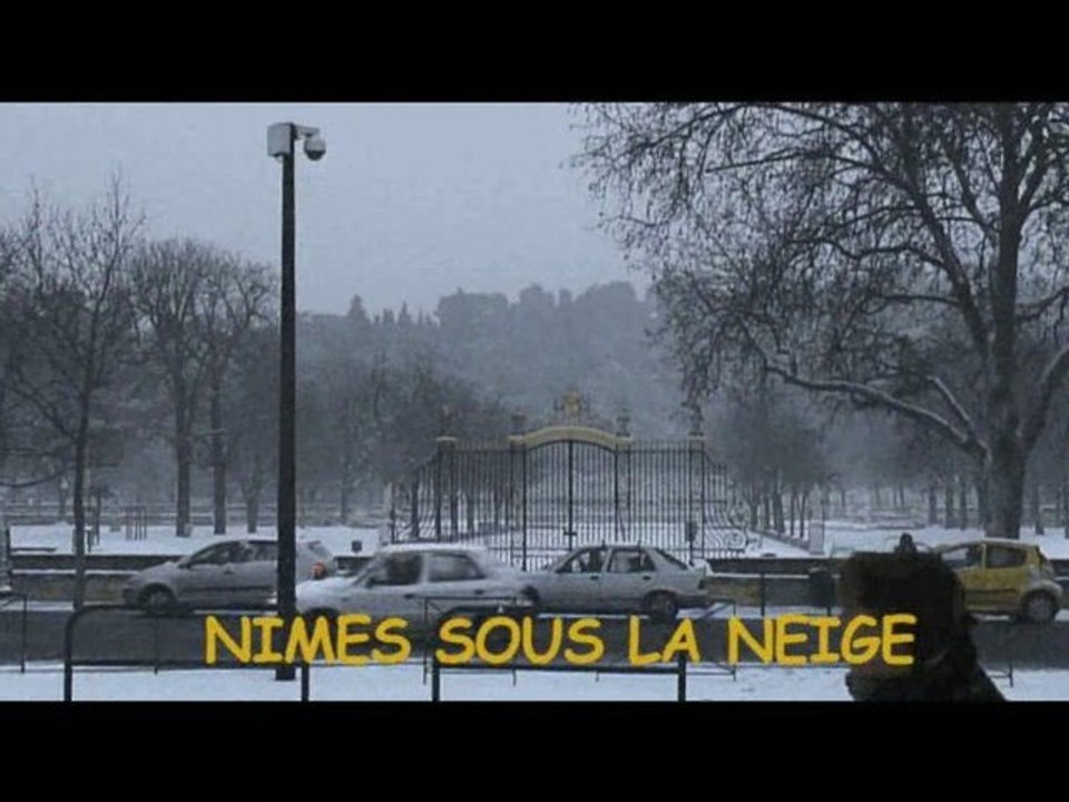 NIMES SOUS LA NEIGE