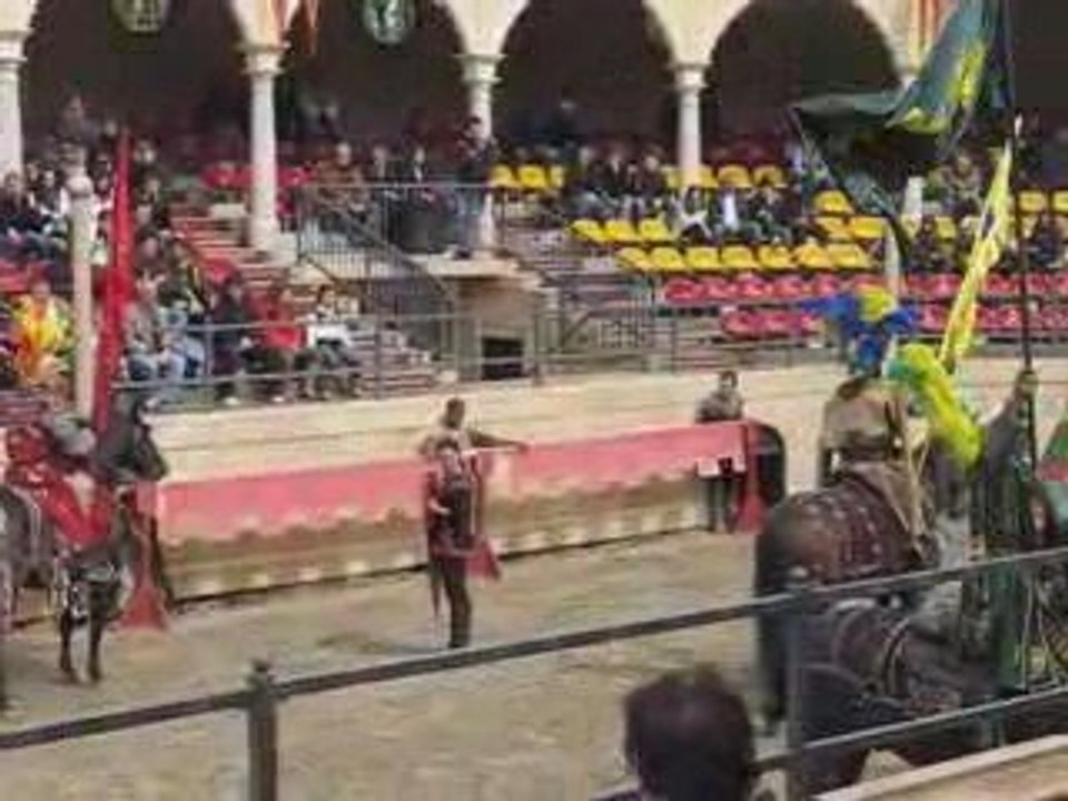 Europa-park Moyen-Age combat de chevaliers