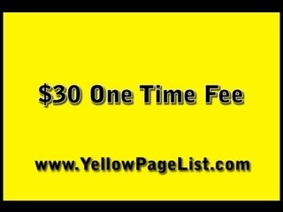 Yellow page mailing list