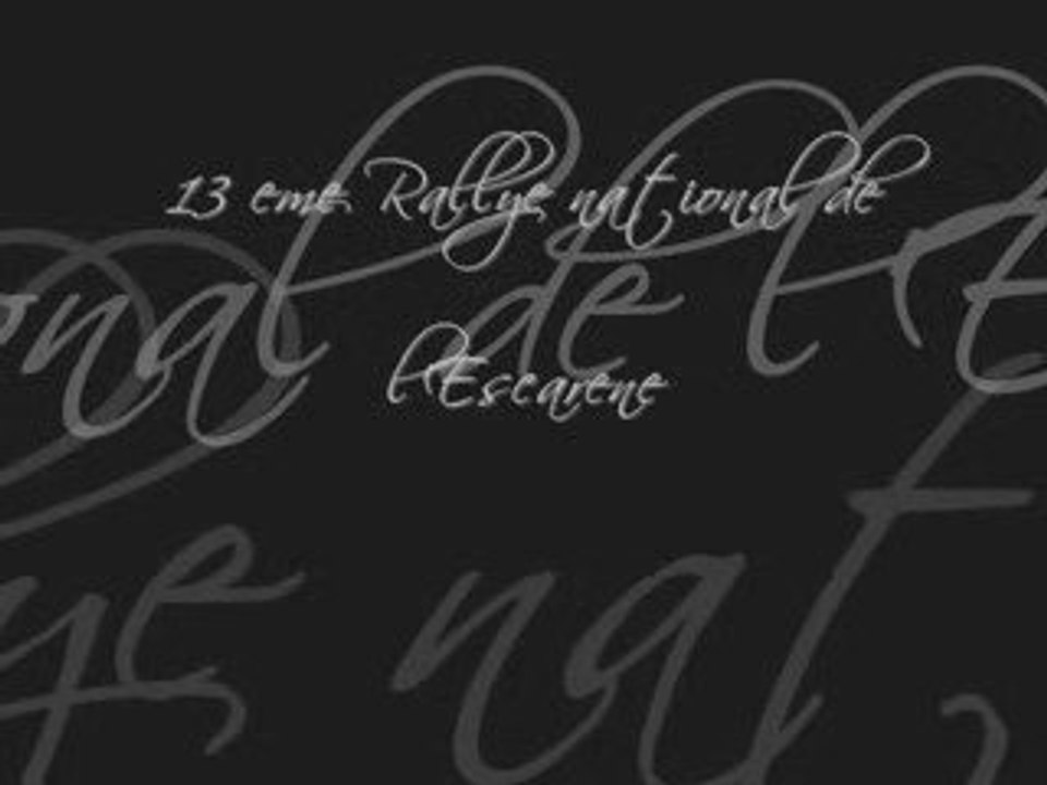 Rallye national de l escarene 2009