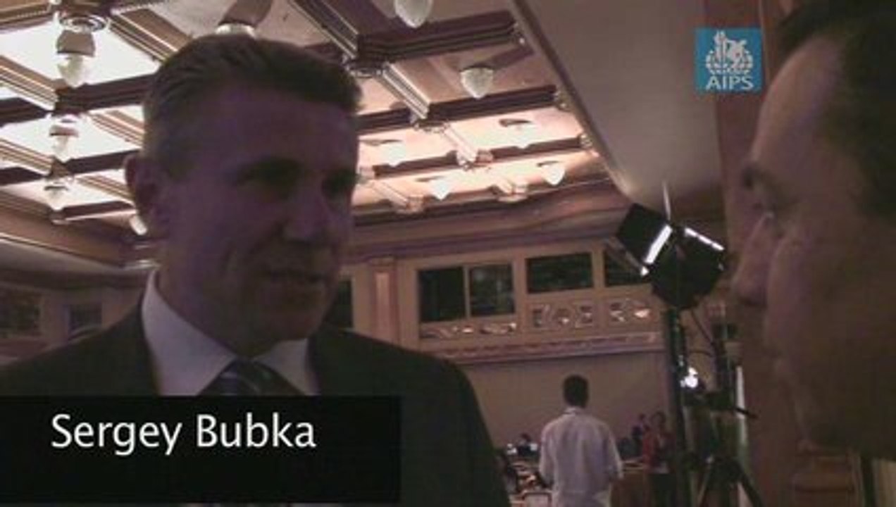 Sergey Bubka Message AIPS 2009