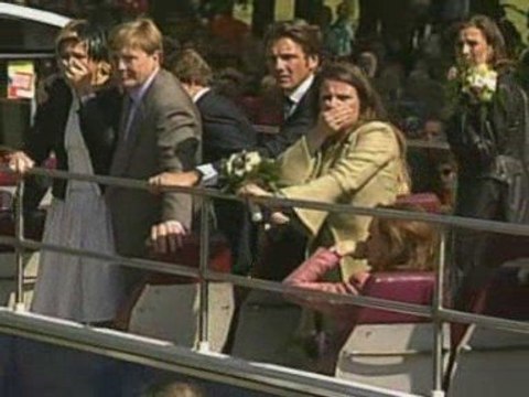 Car hits crowd during Dutch holiday parade