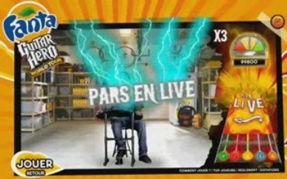 Fanta Guitar Hero Wolrd Tour Ludovic Batterie 115700 poin...