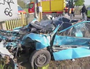 Voiture contre train : miracle à Sancourt