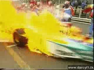 F1 Spa 1995 Irvine pit fire