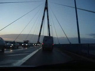 Le pont de Saint Nazaire au petit matin 26.01.09