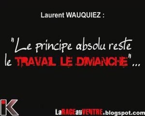 Wauquiez: "Le principe absolu reste le travail le dimanche"