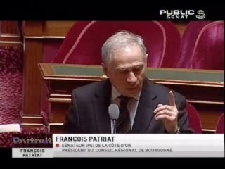 PORTRAIT DE SENATEUR,François Patriat