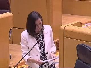 Ángeles Gónzalez-Sinde responde en el Senado