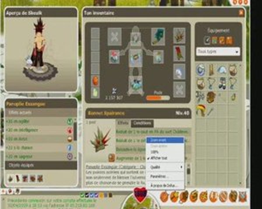 Dofus incarnam lvl 90 Skeulk Raval