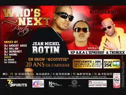 Promo WHO'S NEXT PARTY avec Jean-Michel Rotin 20 mai