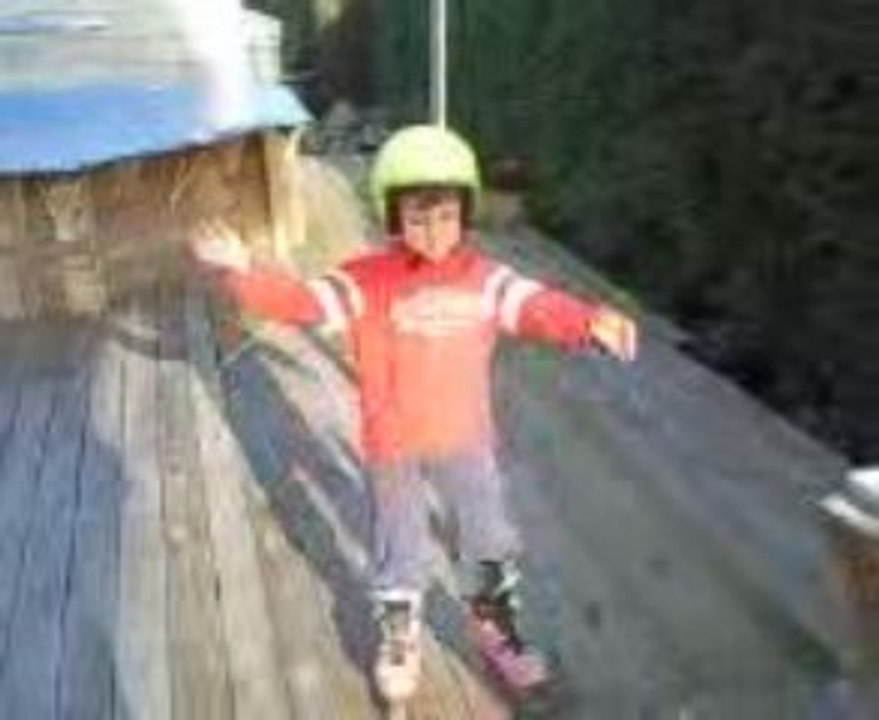 Louis fait du roller
