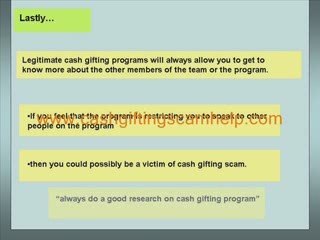 Cash Gifting Scam Revealed