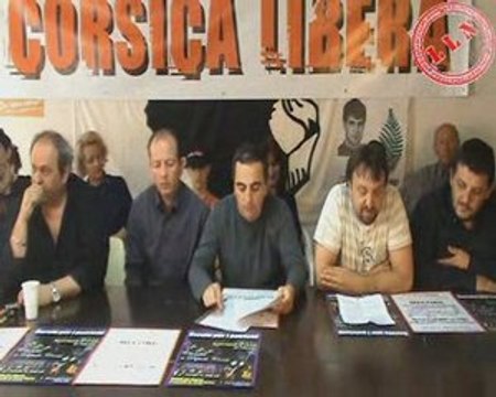 Conférence de presse Associu CAR Corsica Libera 01
