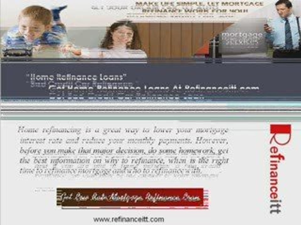 Get Online Mortgage Refinance Loan At Low Rate.