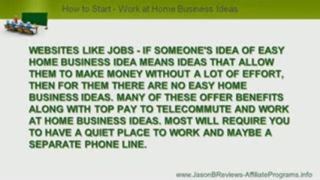 Work At Home Businesses - See the Top Money Making Home Busi