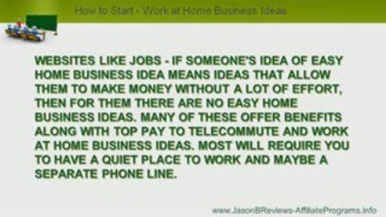Work At Home Businesses - See the Top Money Making Home Busi