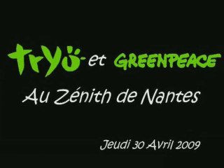 Tryo et Greenpeace au Zénith de Nantes