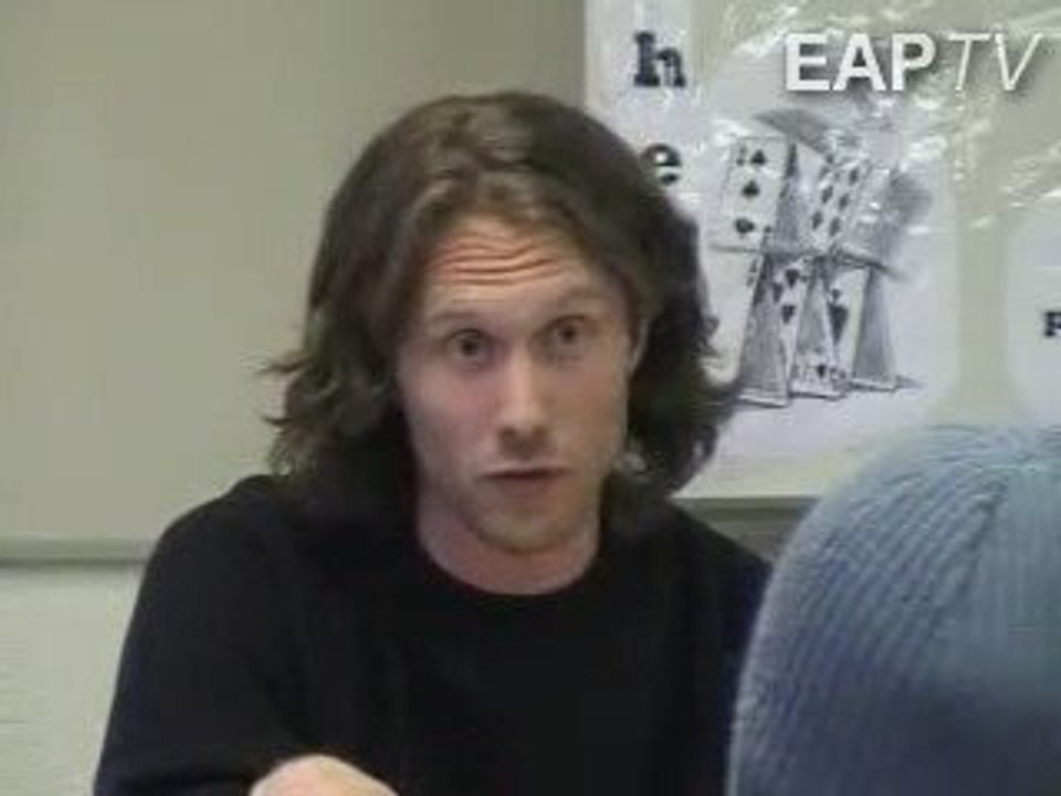 Andreas Persson talar på EAP:s upptaktsmöte inför EU-valet