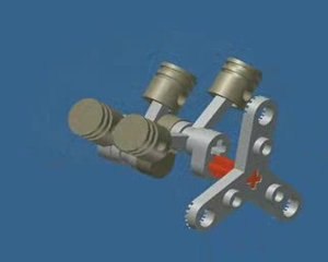 Lego Technic - Moteur V4 animation